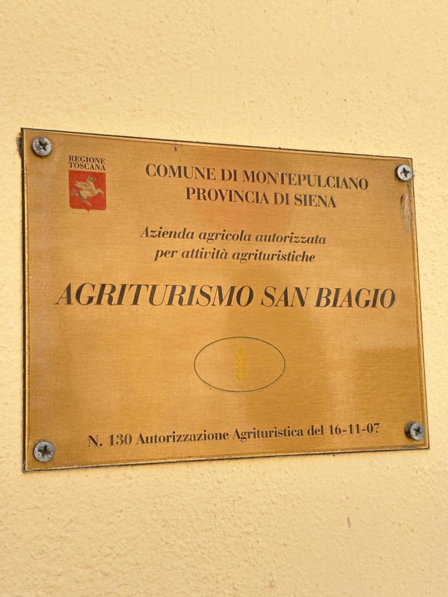 Willa Agriturismo San Biagio Montepulciano Zewnętrze zdjęcie